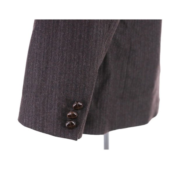 Billy Reid Wool Blazer Sport Coat Size 46R Brown Elbow Patches Jacket Italy - Picture 7 of 14